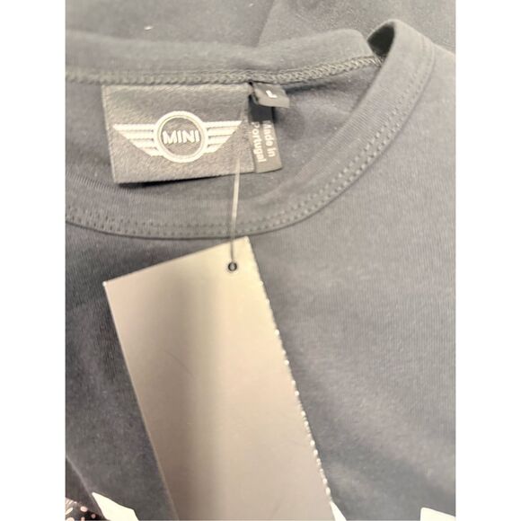 New! MINI Cooper Official Merchandise T-Shirt Long Sleeve Black Large - Picture 6 of 8